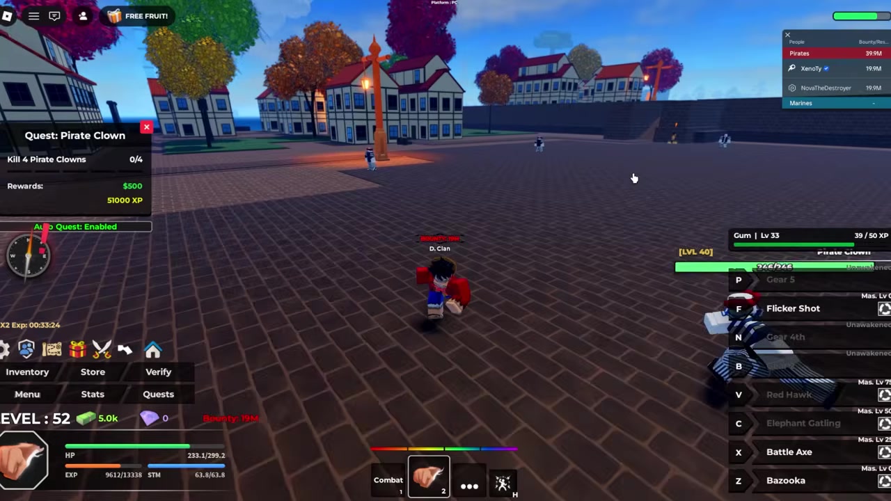 Farm the clown boss