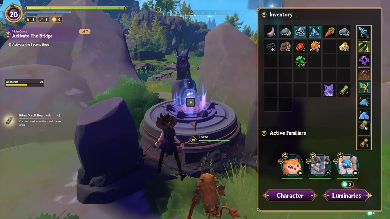 Cast the scroll on the target spot
