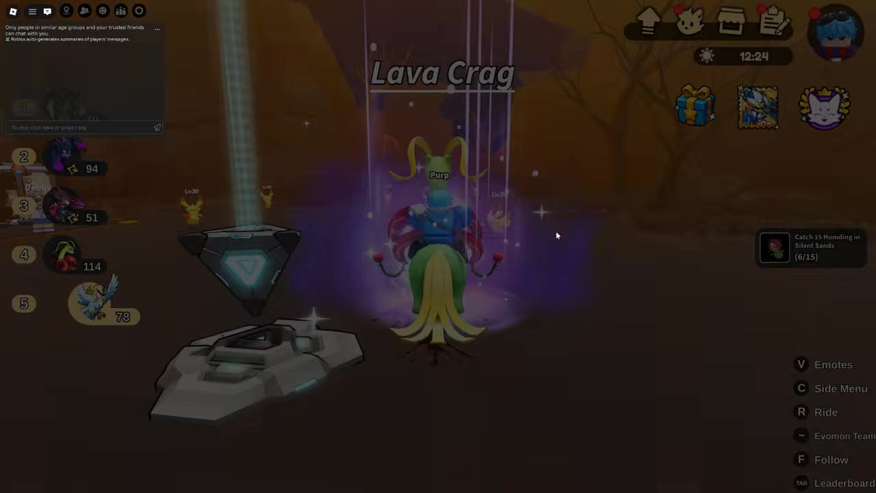 Switch to a Water-type in Lava Crag