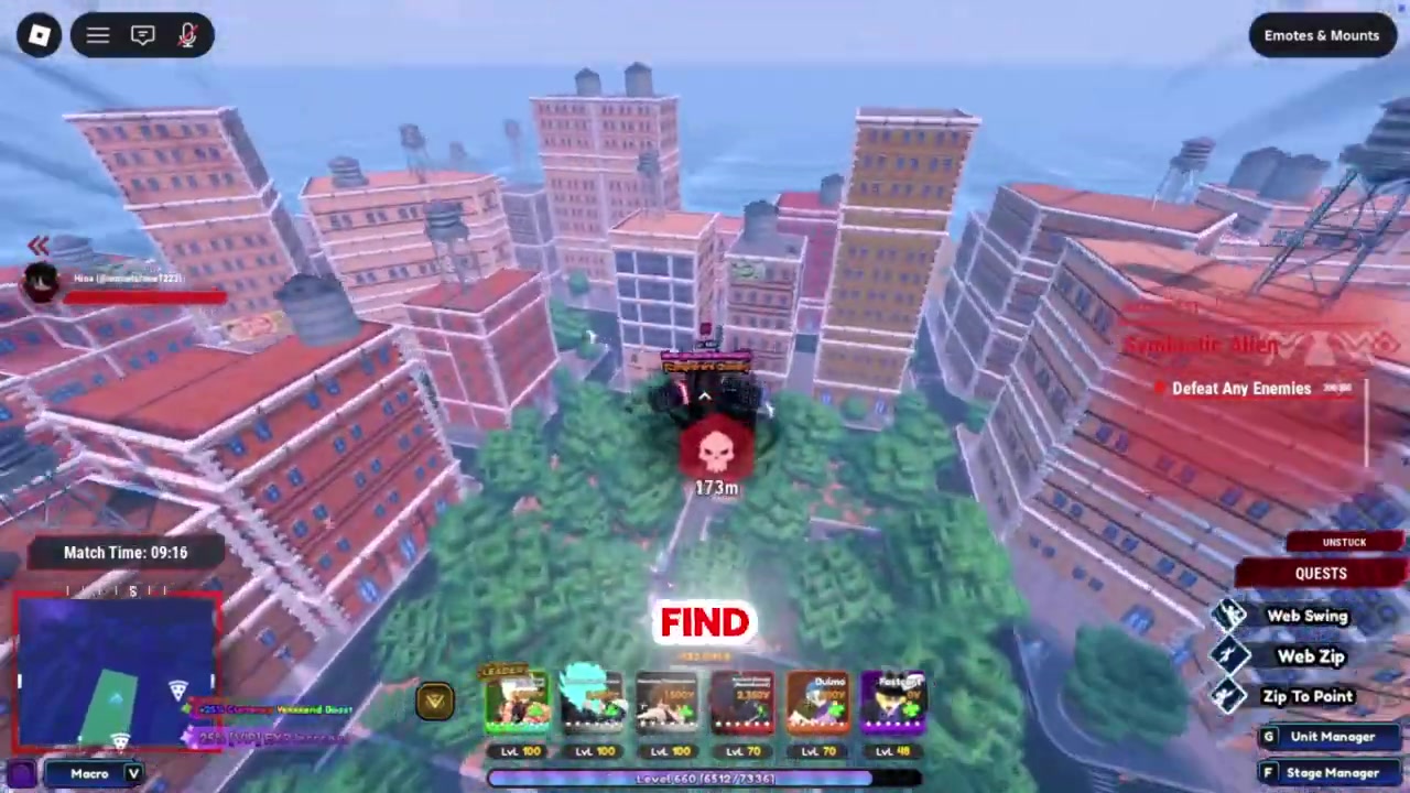 Defeat the red skull boss