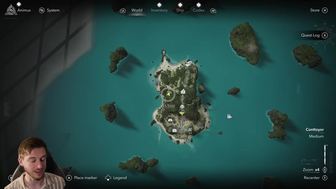 Turn toward the small island