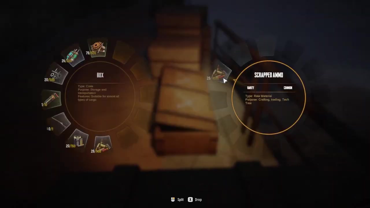 Place the loaded crate on the platform
