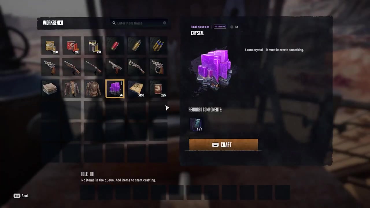 Repeat for more Crystals