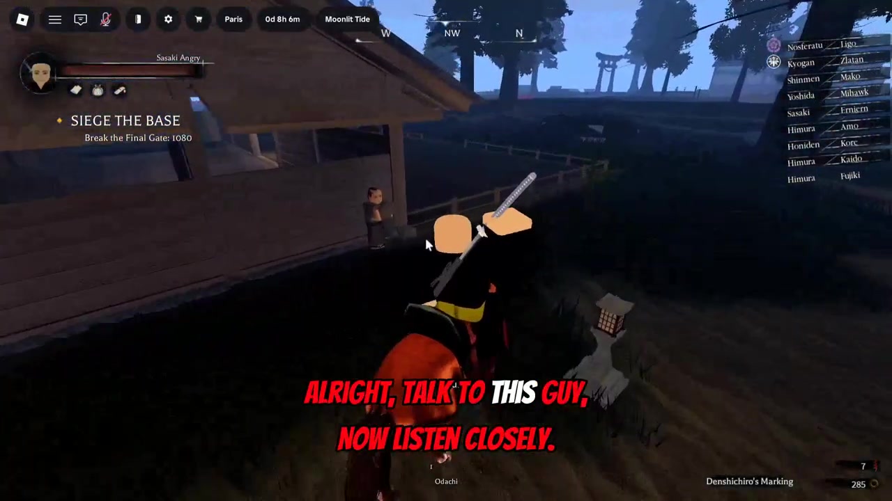 Talk to the quest giver while still mounted
