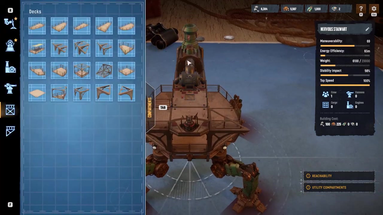 Mix the new deck pieces