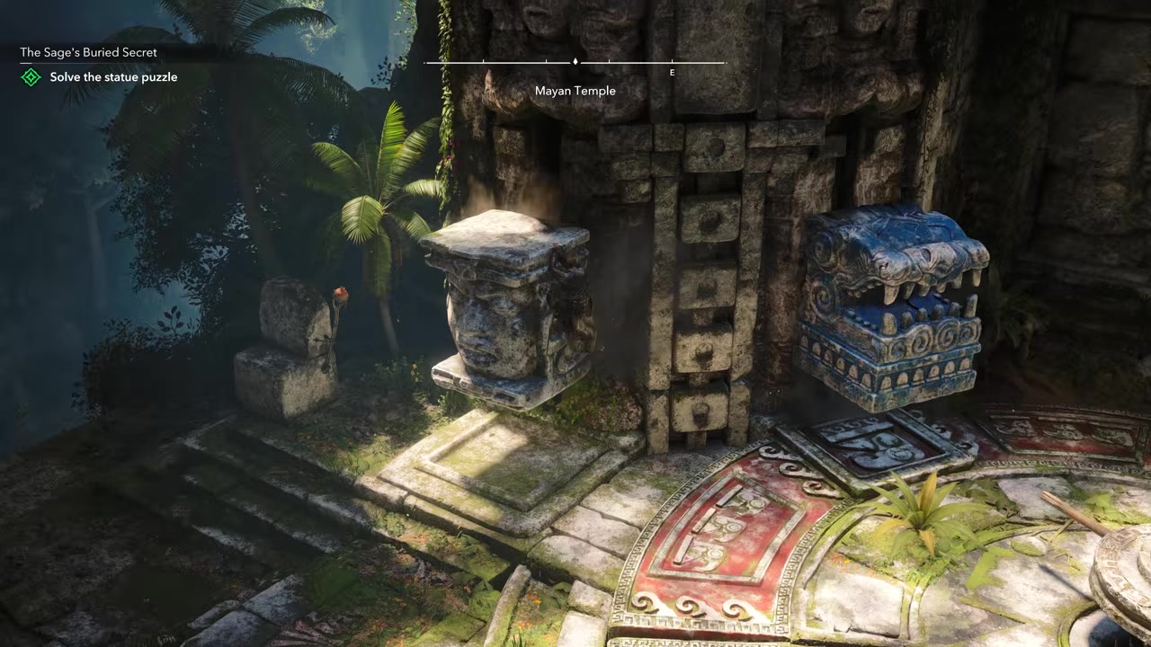 Align the blue floor section