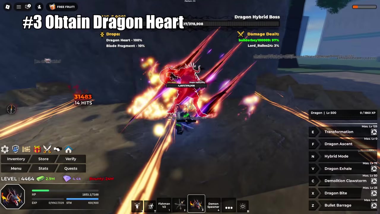 Return to spawn with the heart