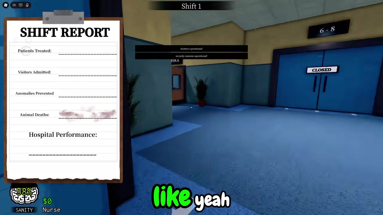 Collect the shift report reward