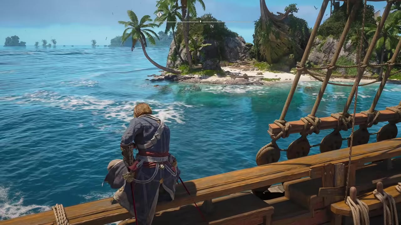 Stop at the uncharted island