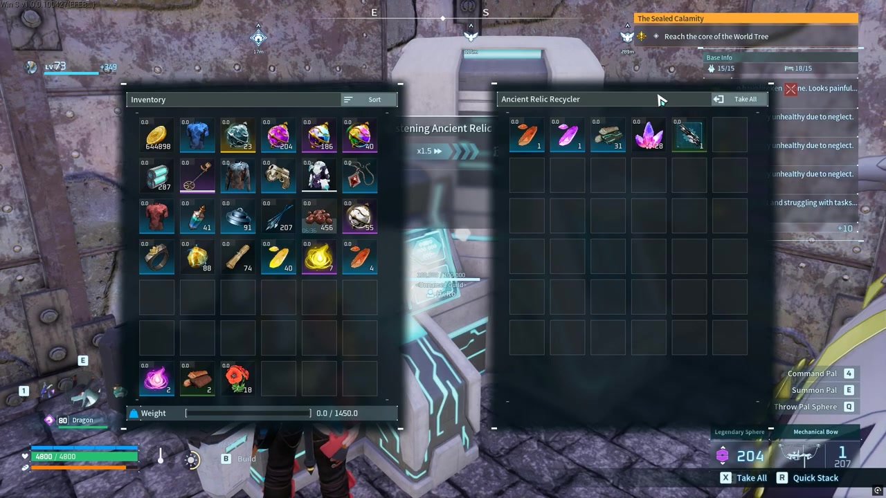 Collect the loot from the chest