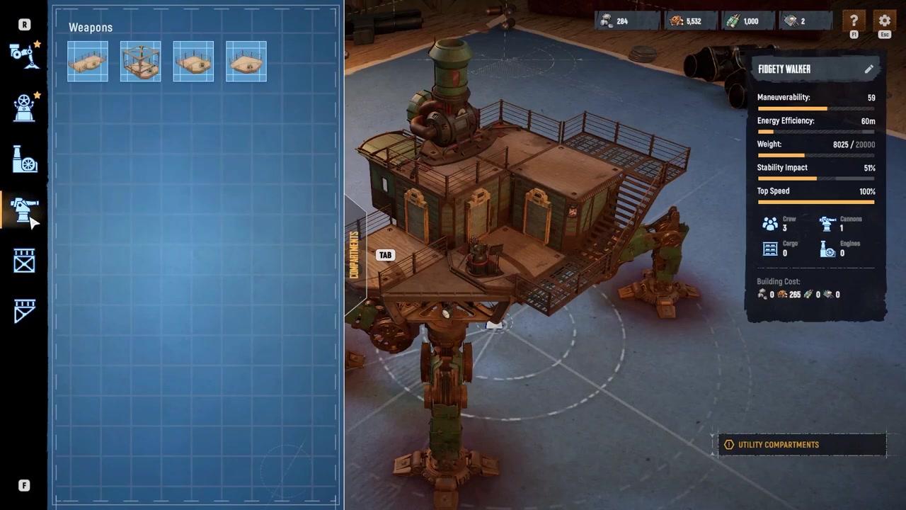 Place decks for better firing coverage