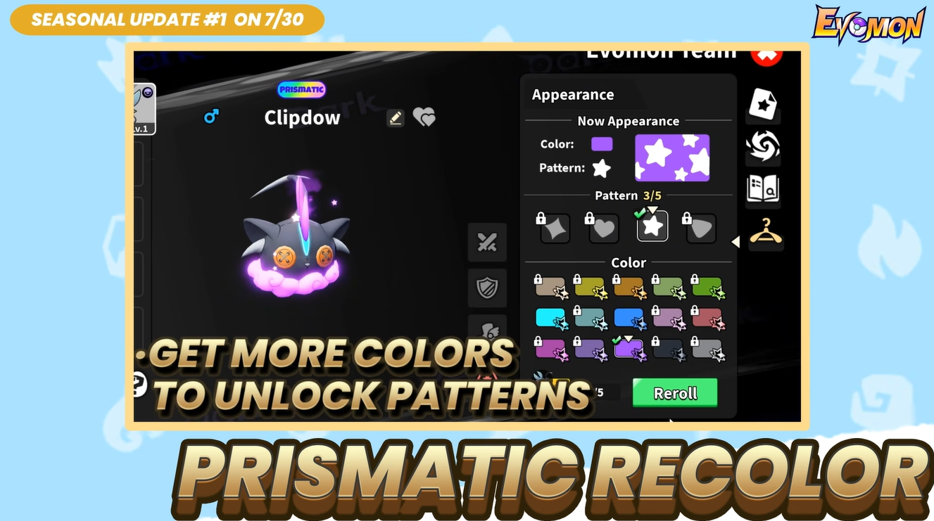 Evomon Season 1 Update Guide (Roblox)