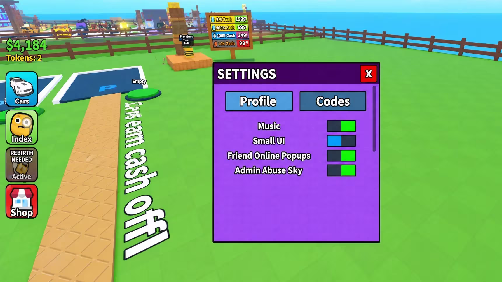 How to redeem codes in Unbox Your Car