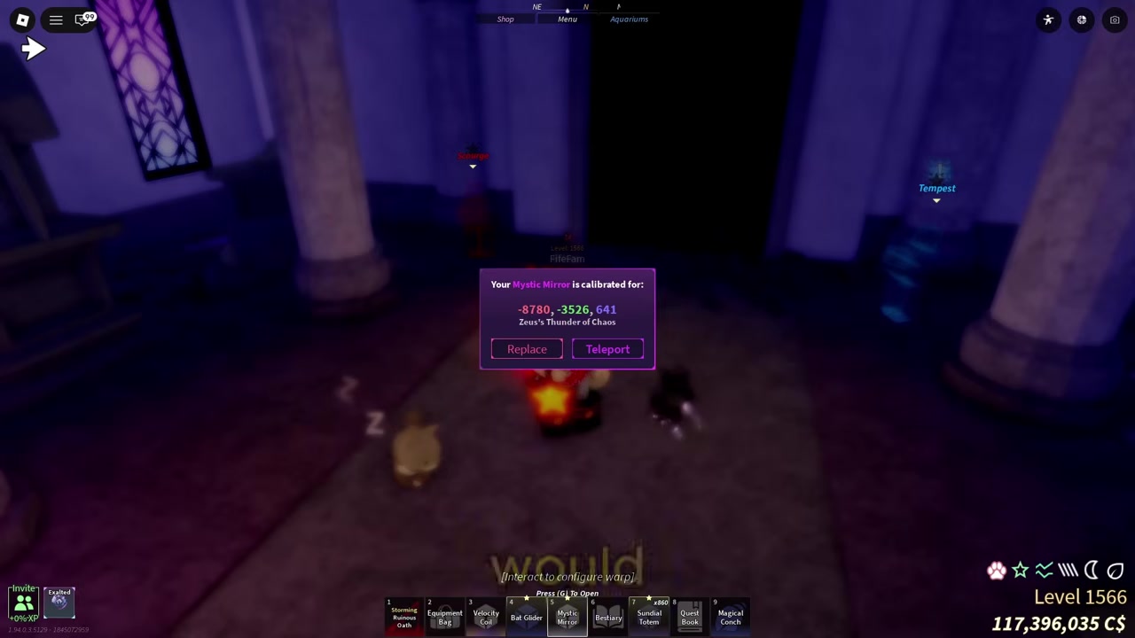 Set a Mystic Mirror point