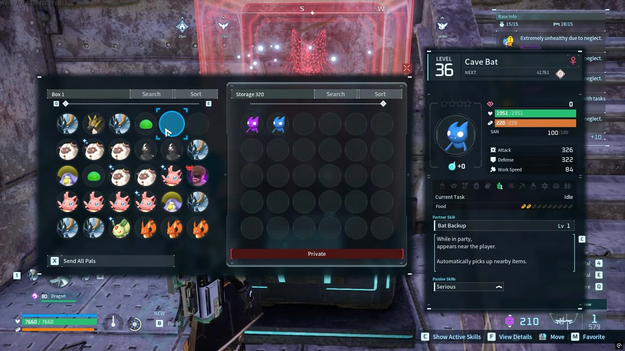 Move unused Pals inside