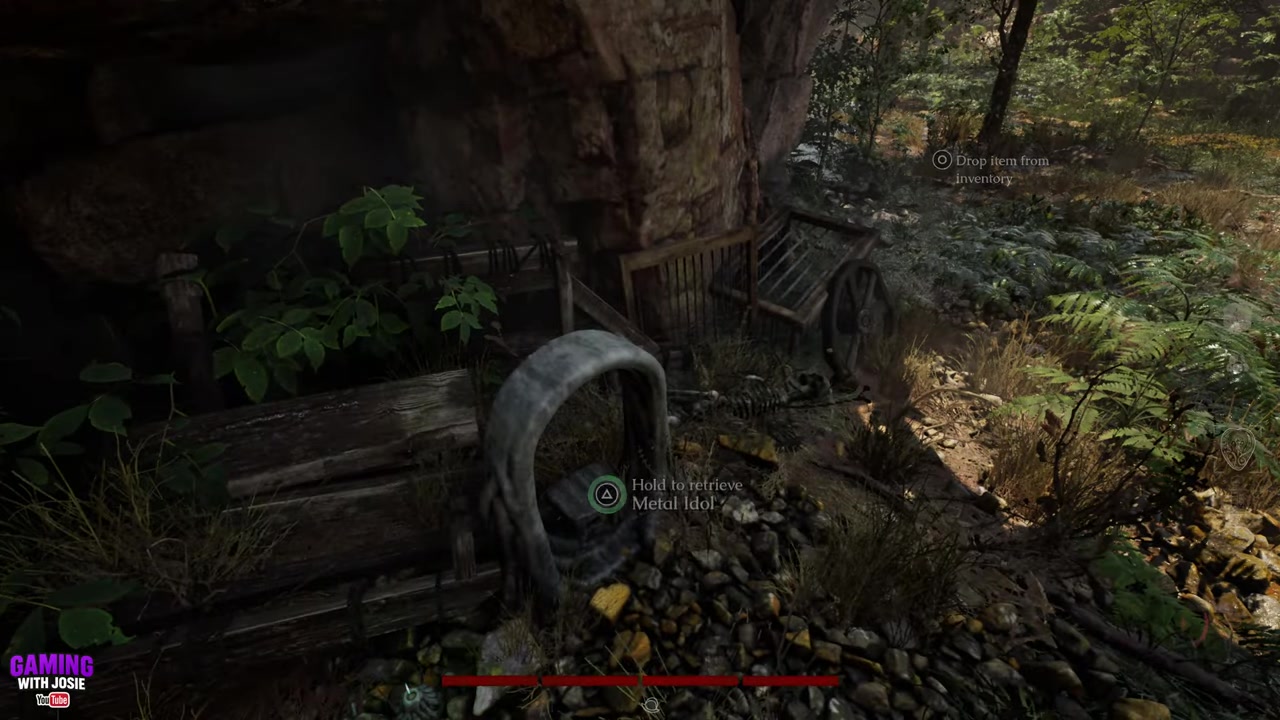 Watch for enemies near the low area