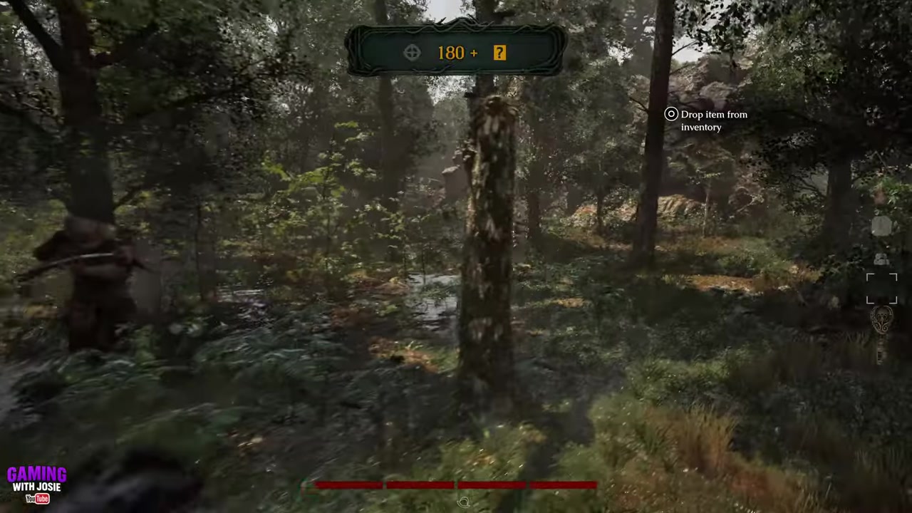 Move through the water with rocks on your right
