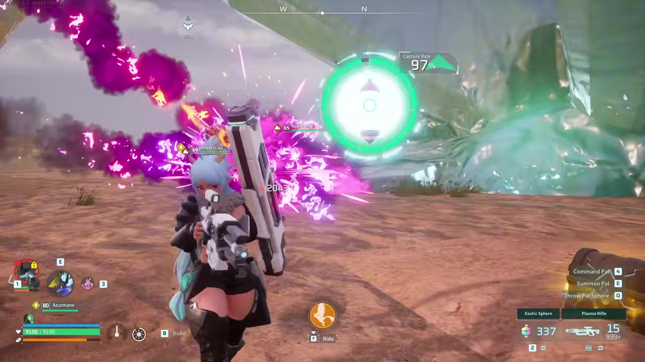 Clear the nearby Pal cluster