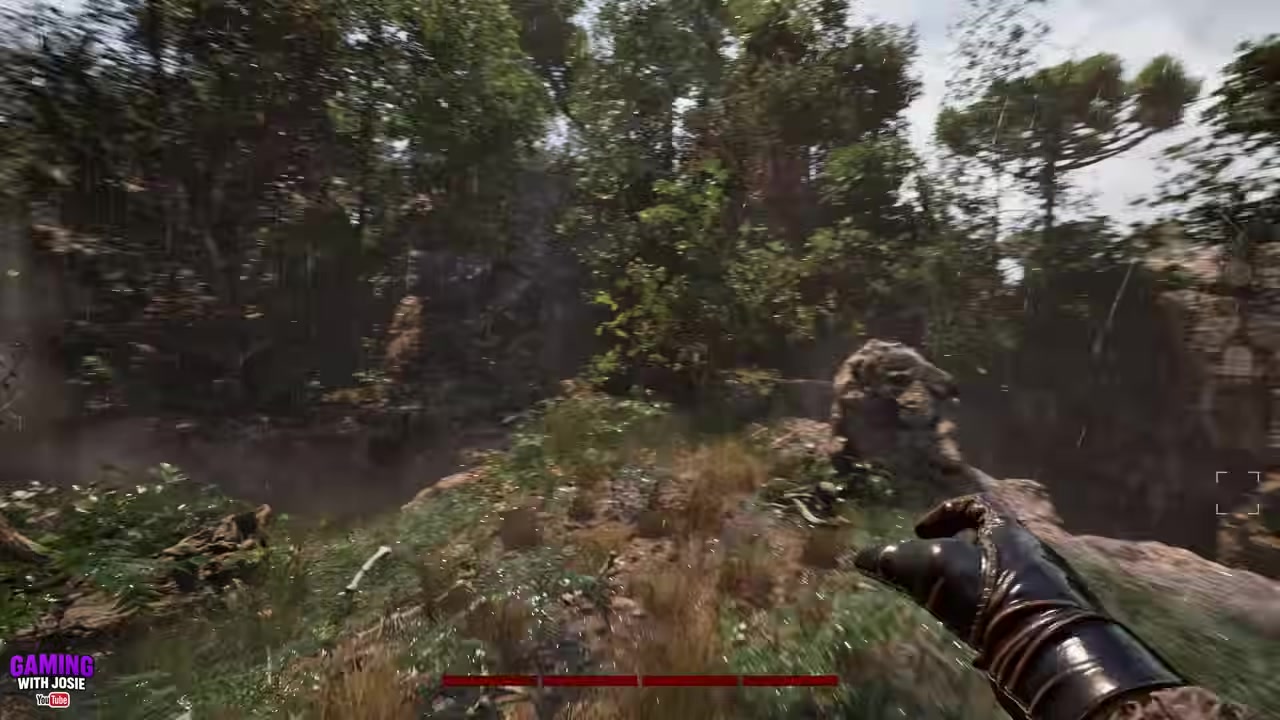 Watch the ditch on the left