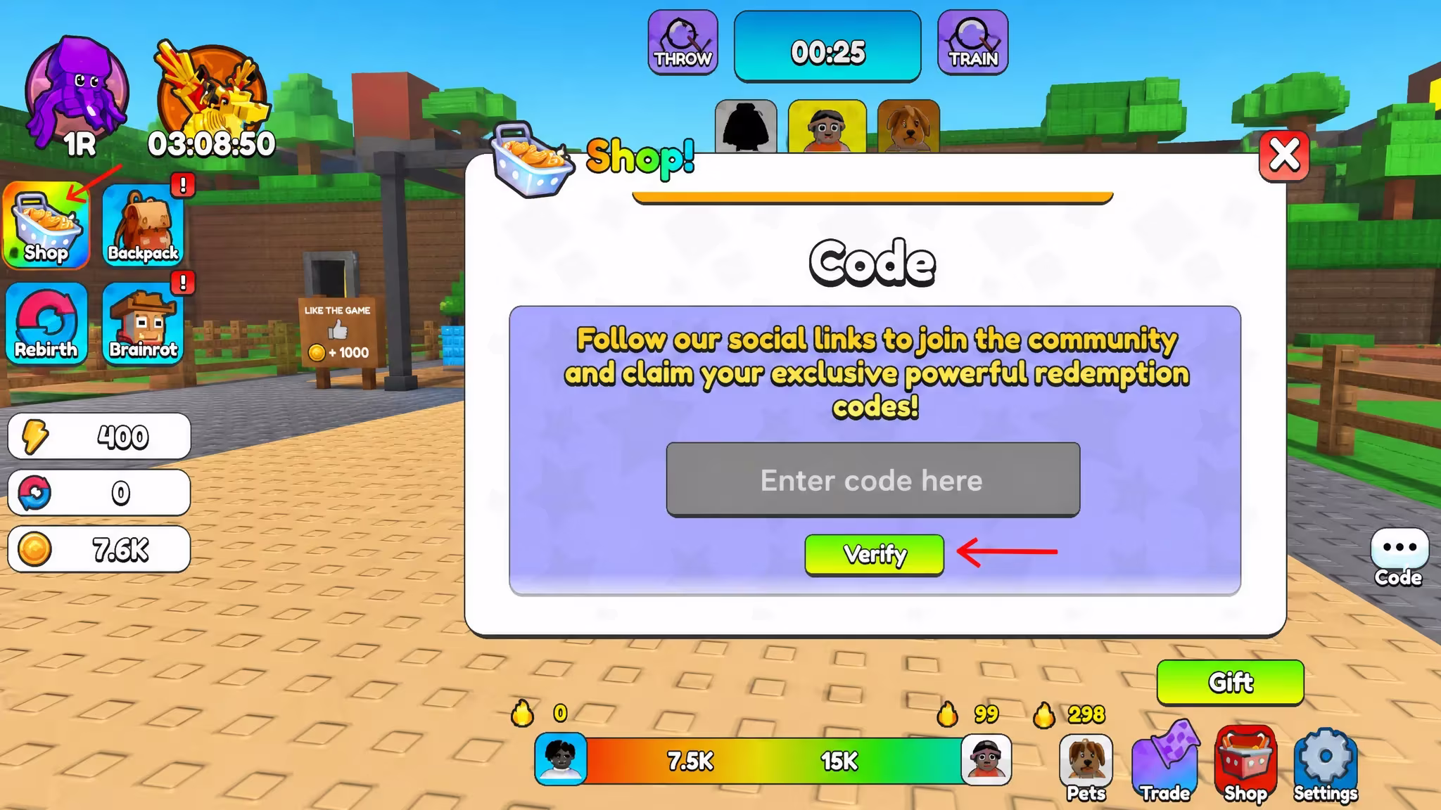 Redeem Yeet a Brainrot Codes