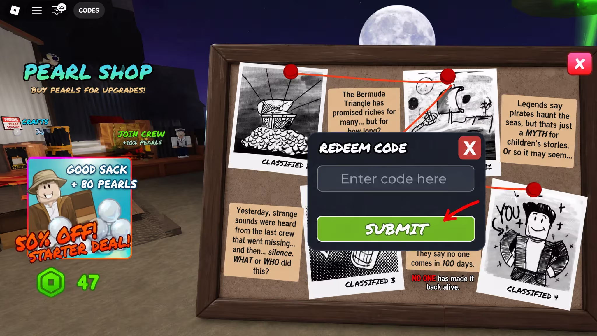 100 Days at Sea codes redeem