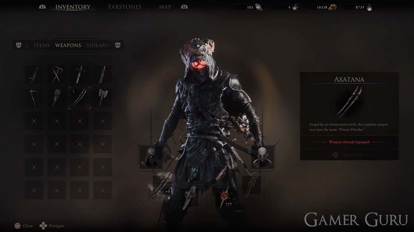 Axatana in Mortal Shell 2 (Image credit: Cold Symmetry / YouTube - Gamer Guru)