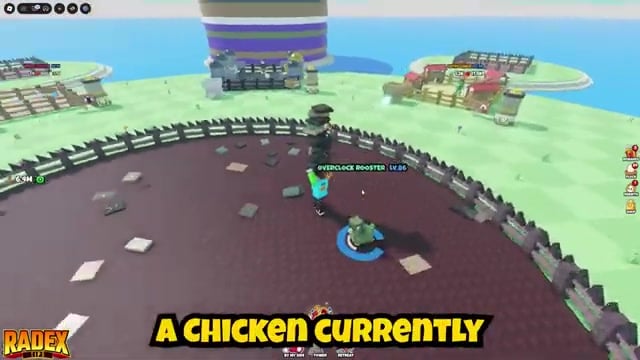 Each chicken shows its equipped skill on its profile — click the name for details.