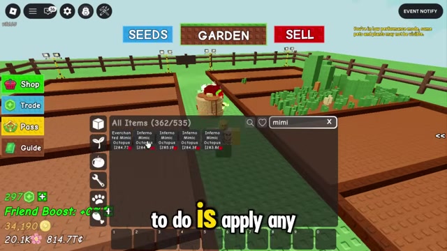 Apply mutations to the carrots