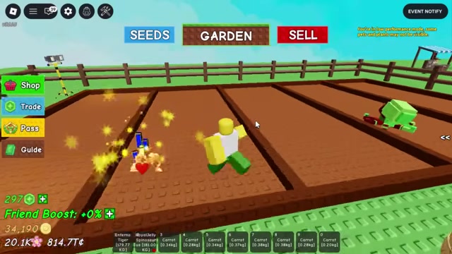 Move the stacked carrot