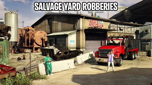 Salvage Yard robbery vehicle list