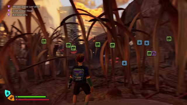 The Dead Center Tree base spot is built for a future zipline network.