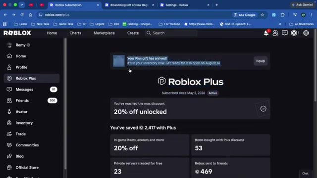 Open the Buy Robux page