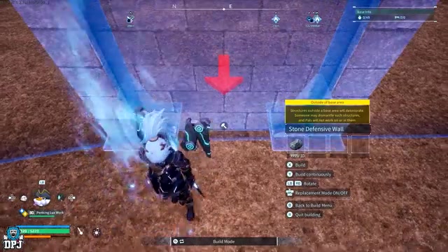 Place the first wall inside the line