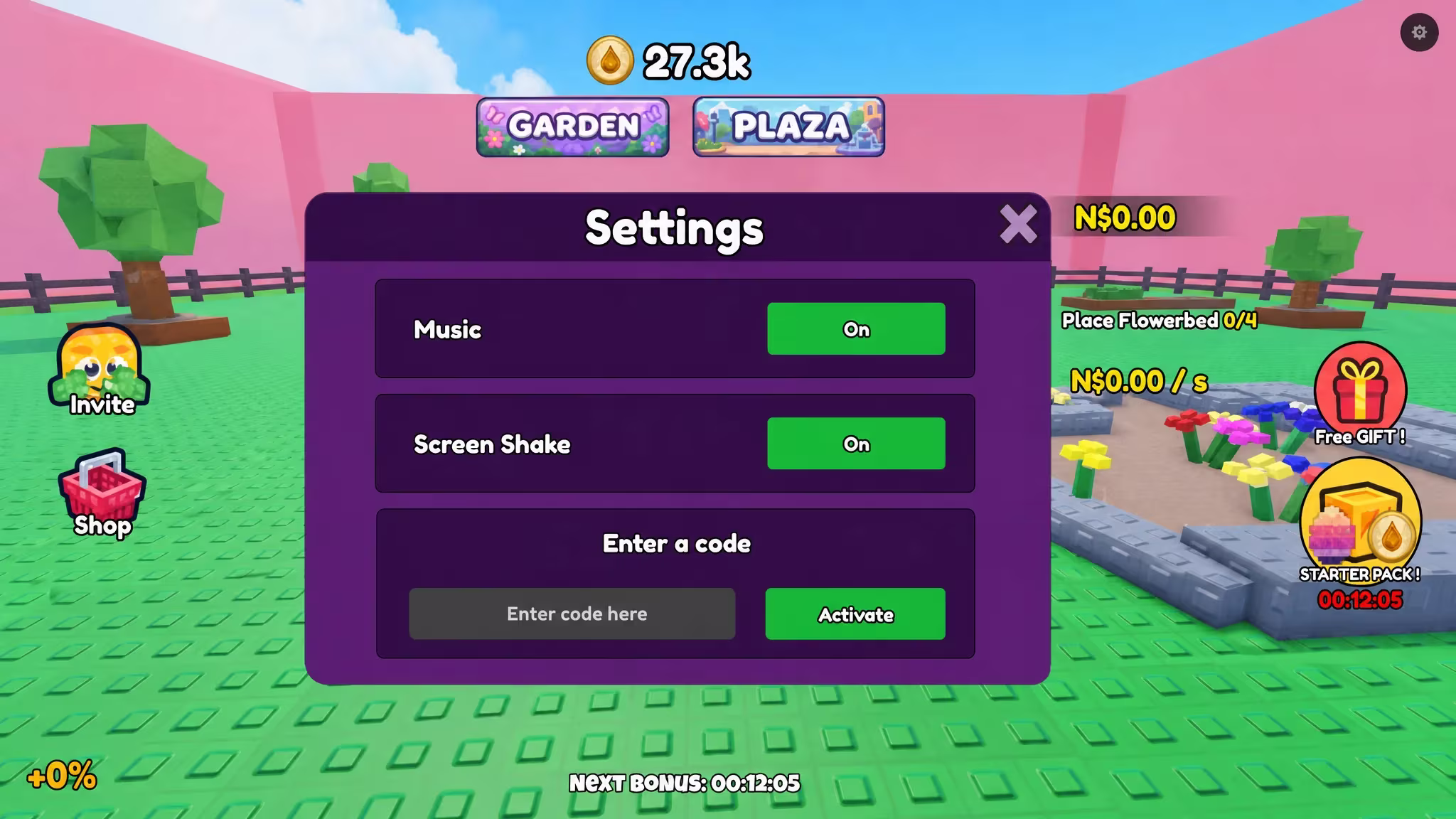 Build your Butterfly Garden Codes Redemption System In Game