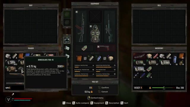 Open trade and select the FOB-45
