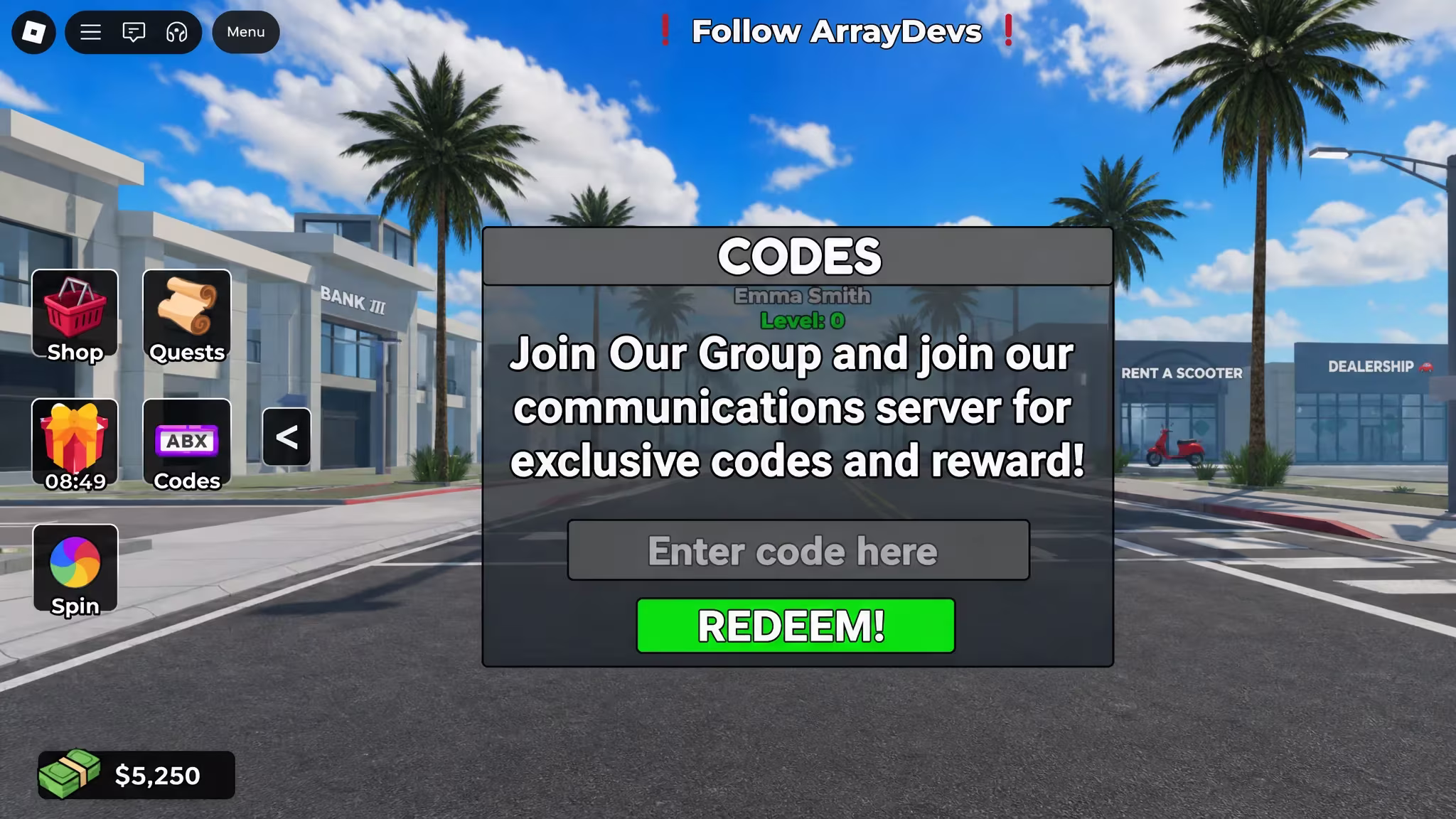 How To Redeem Cali Streets Codes