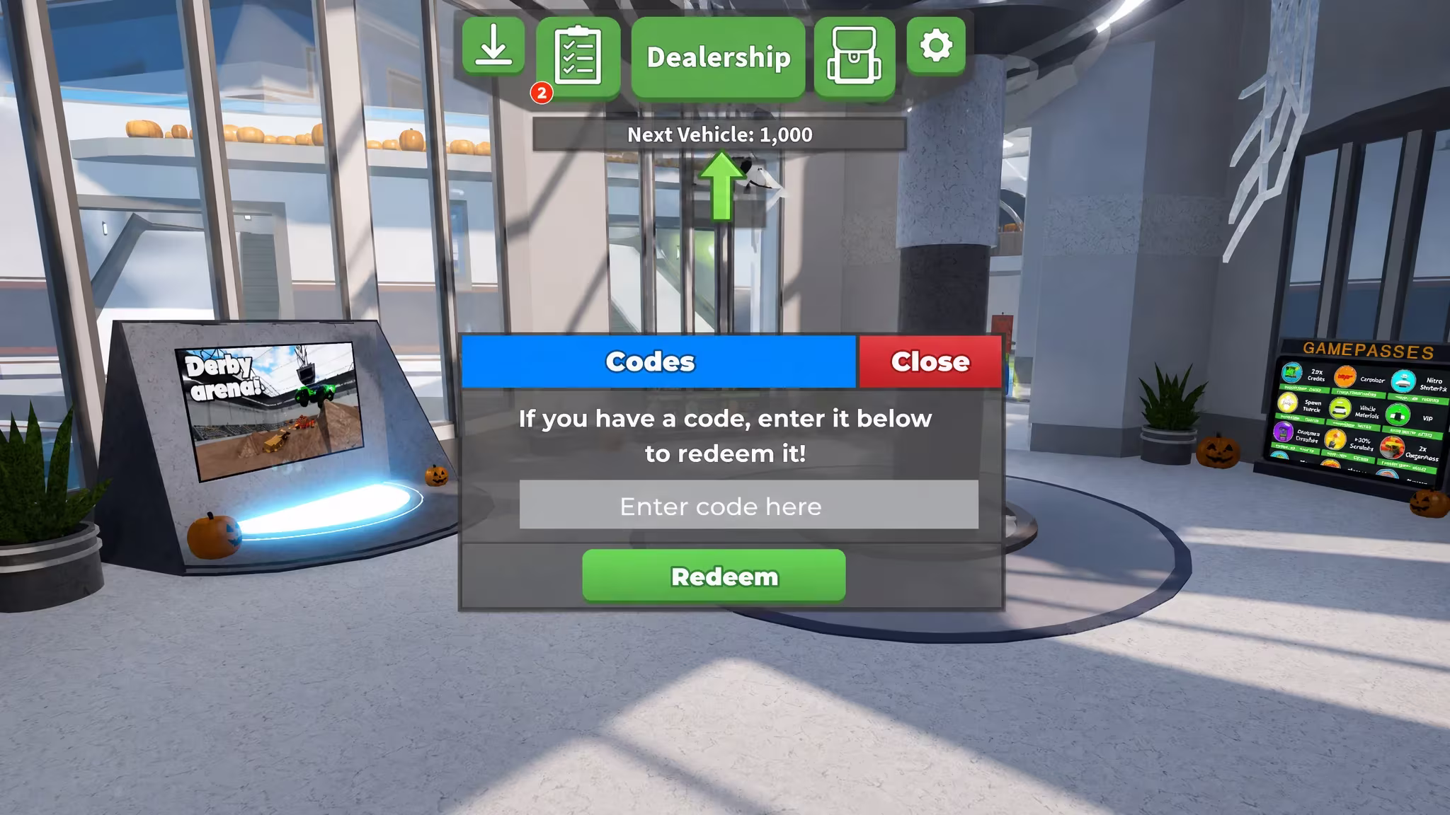 Redeem Car Crushers 2 Codes