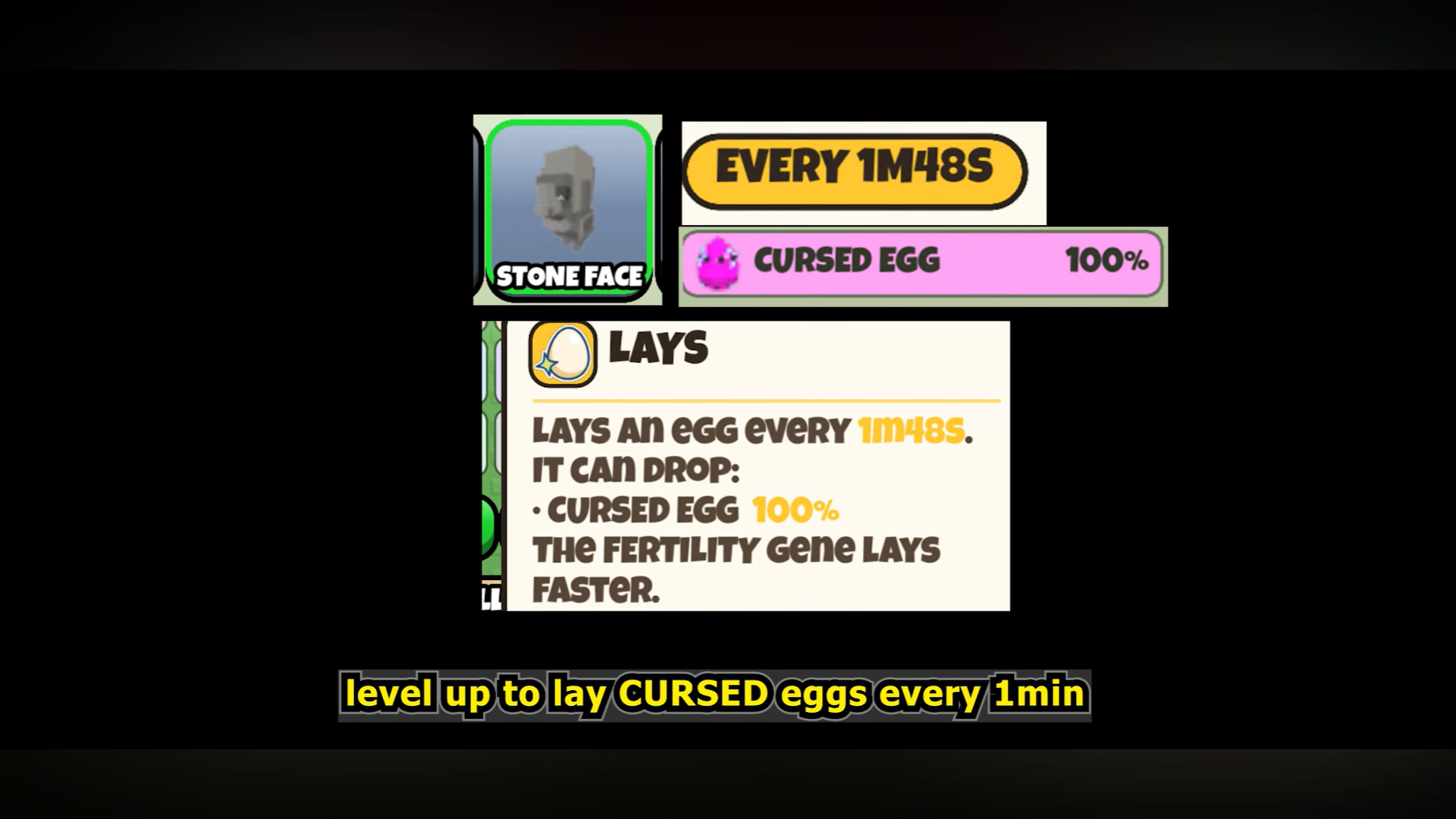 Cursed Egg in Grow a Chicken Fighter Roblox / YouTube - OverGrid