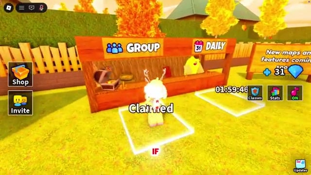 Claim the group reward