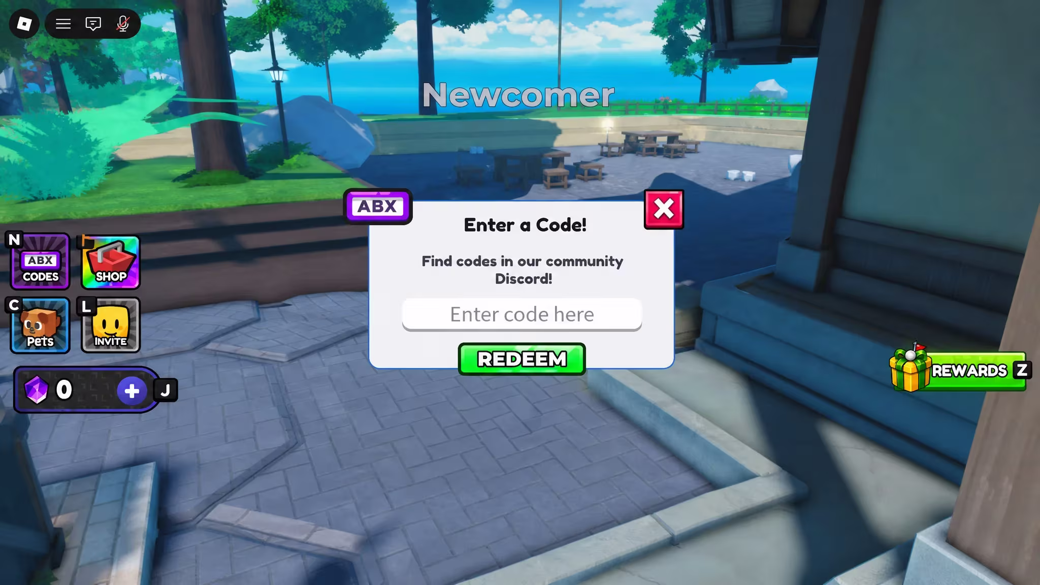 Detailed instructions on redeeming Clean the Golf Yard codes with directional arrows