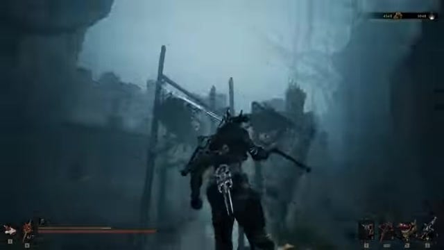 Climb the fallen statue