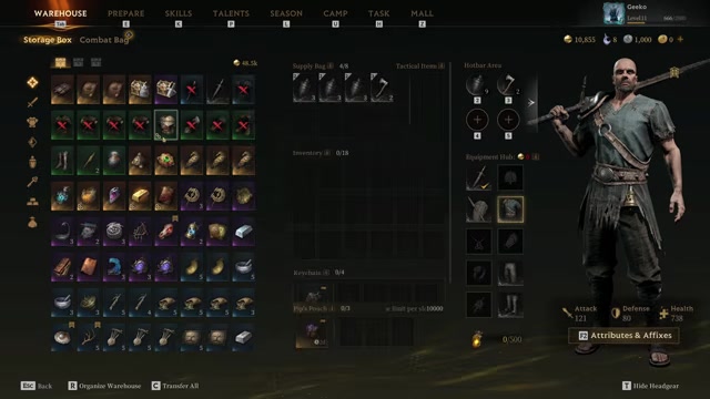 Open the inventory