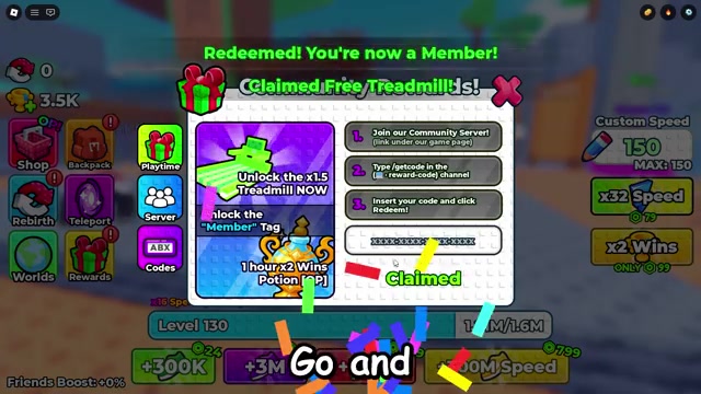 Click Redeem