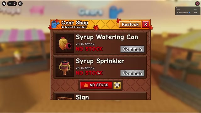 Use syrup growth gear