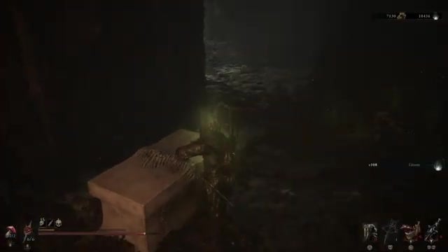 Open the chest before dropping down