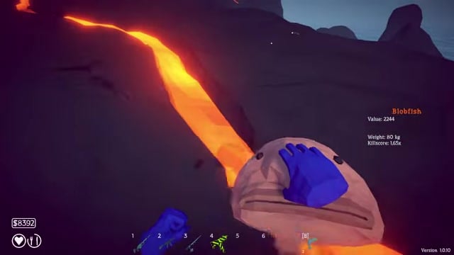 Hold it over the lava