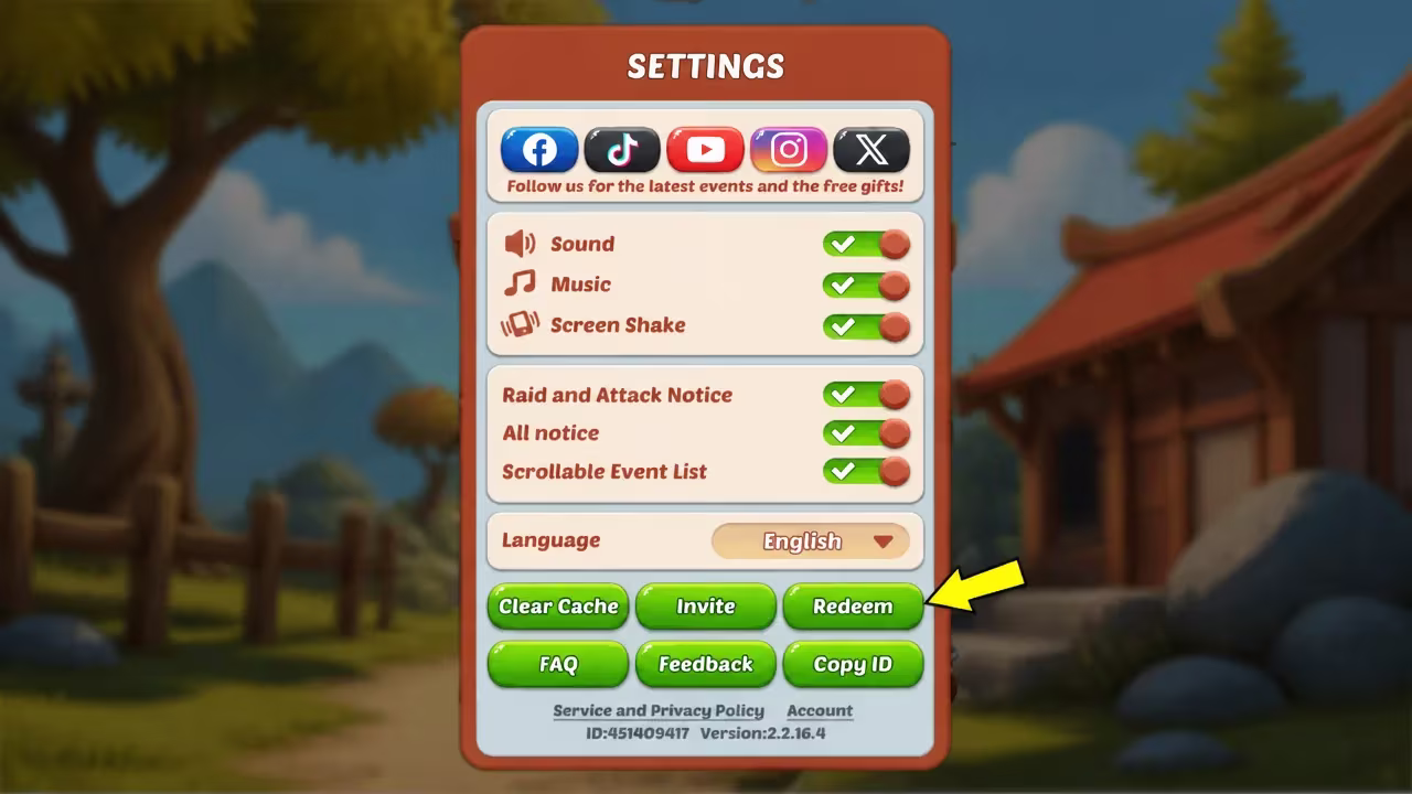 Redeem Code