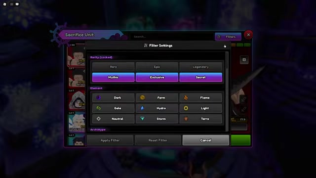 Apply stat potential