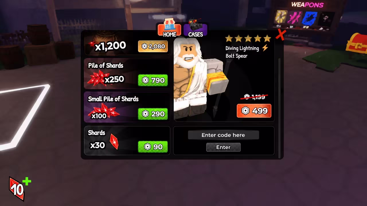 Defend Bunker from Zombies the codes tab