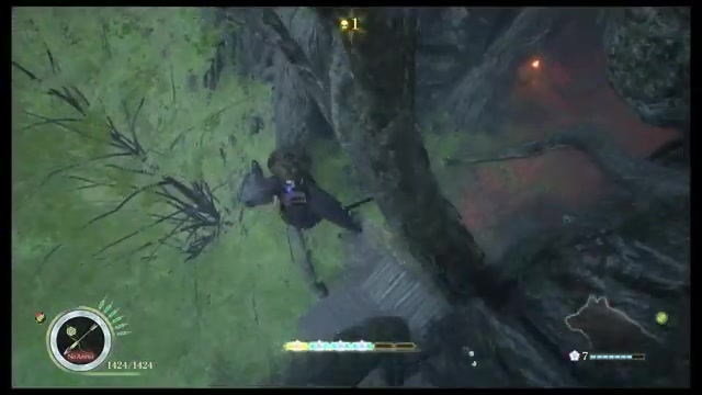 Jump onto the upper ledge